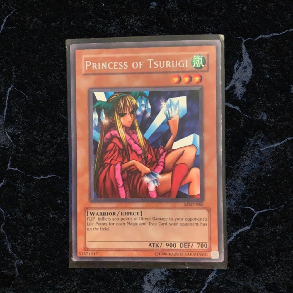 Vintage yugioh card princess of Tsurugi